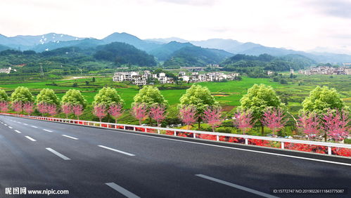 公路綠化效果圖與橋梁設計的融合之美